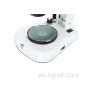 Microscopio de laboratorio de microscopio estereo binocular WF10x/20 mm